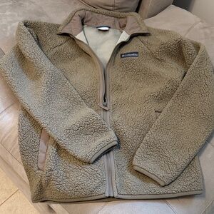 Columbia Olive Fleece Jacket